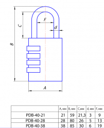 схема PDB-40-28-CODE 