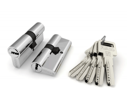 R600/90 mm (40+10+40) CP Цилиндровый механизм Fuaro (хром) 5 кл. 